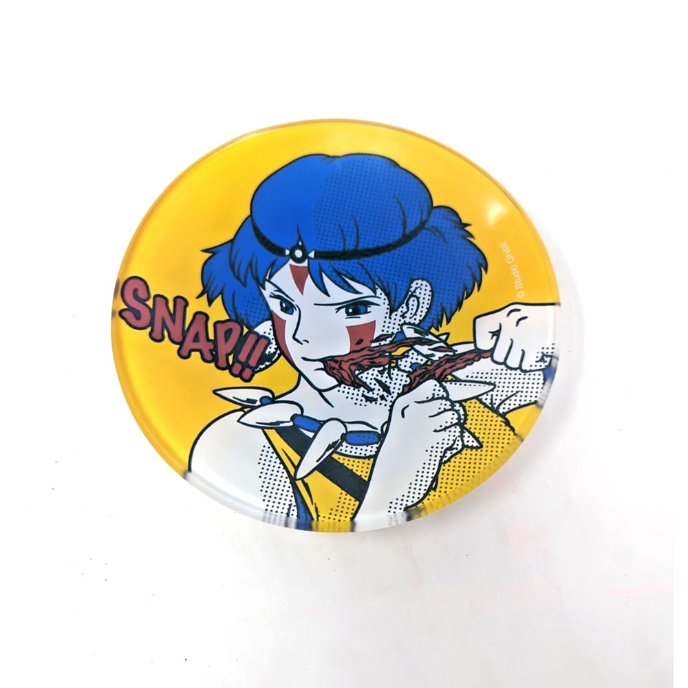 Studio Ghibli Yummy Glass mini Plate Princess Mononoke Japan 4 1/2" fast ship